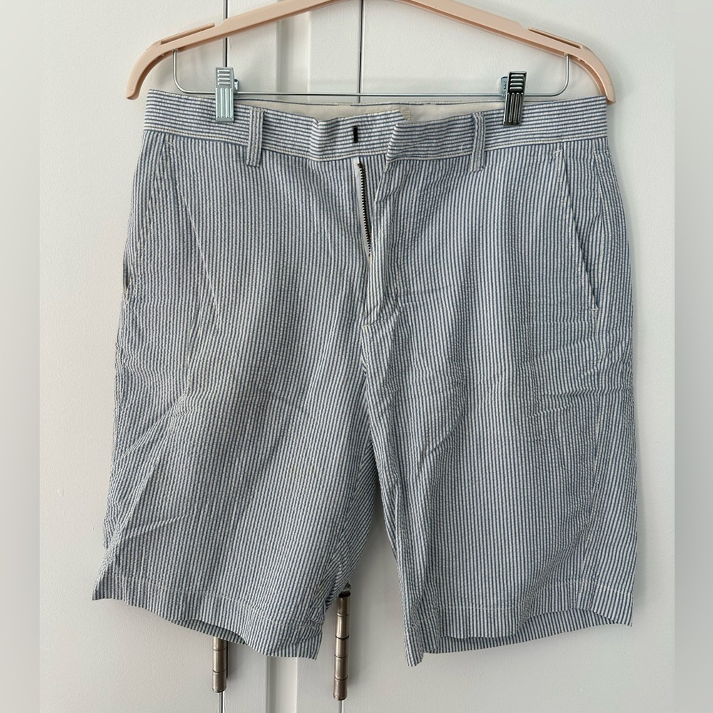 J. Crew Seersucker Shorts, Size 33